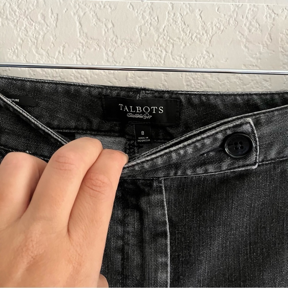 TALBOTS Signature Denim in distressed black size 8 - Picture 7 of 13